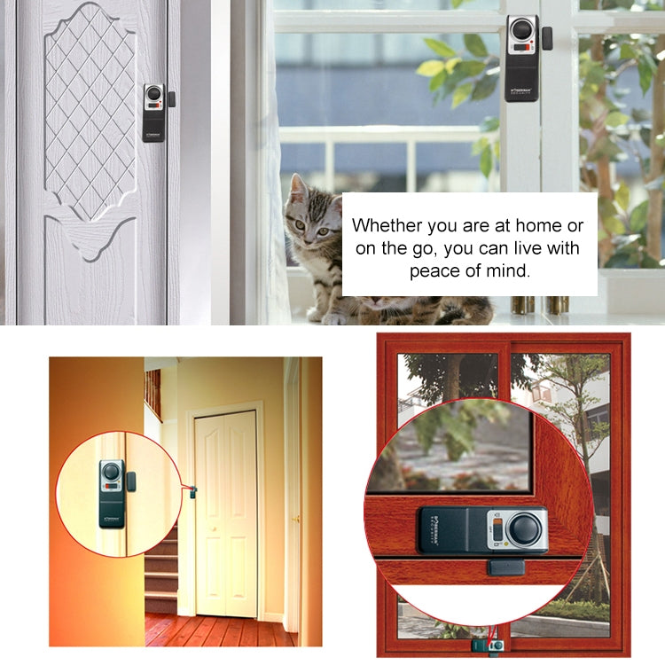 DOBERMAN SE-0119 Household Anti-theft Wireless Remote Control Door Magnetic Sensor Alarm by buy2fix