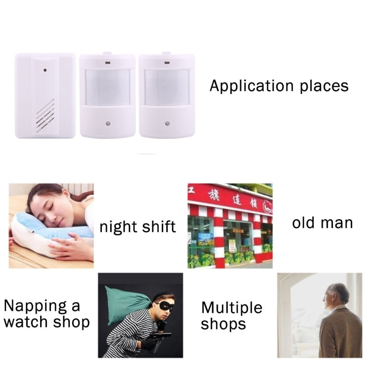 YF-0156 1 to 2 Good Safe Wireless Electro Guard Watch Remote Detective System Kit for Home Office, 1 x Receiver + 2 x Detector by buy2fix