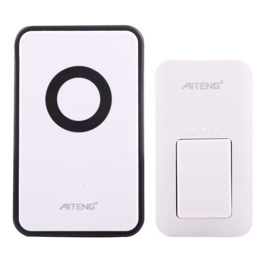 AITENG V018G Life Waterproof Battery-Free Wireless Doorbell, 1 Receiver + 1 x Transmitter, Receiver Distance: 130m, US Plug by AITENG