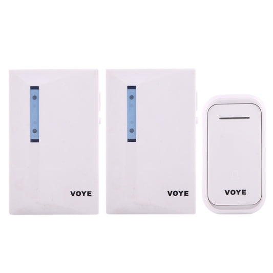 VOYE V015F2 Wireless Smart Music Home Doorbell with Dual Receiver, Remote Control Distance: 120m (Open Air) by VOYE