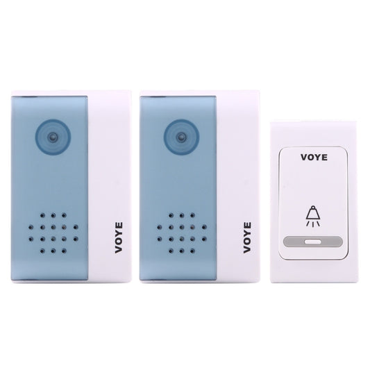 VOYE V004B2 Wireless Smart Music Home Doorbell with Dual Receiver, Remote Control Distance: 120m (Open Air) by VOYE