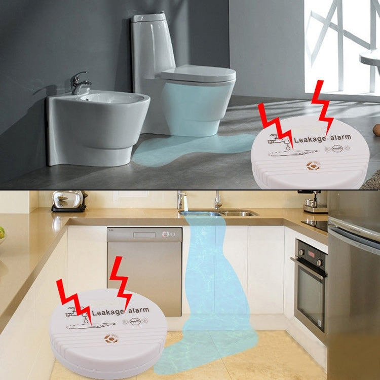 360 Degrees Water Leak Detector Sensor 85dB Volume Water Leakage Alarm for Home Kitchen, Toilet, Floor by buy2fix