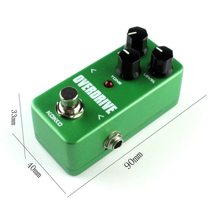 KOKKO FOD3 Mini Electric Guitar Tube Sound Overload Monoblock Effects Pedal(Green) by KOKKO