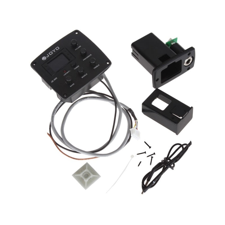 JOYO JE-305 Guitar Pickup 4-Band EQ Preamp Tuner Pickup Equalizer with Tuning Function (Black) by JOYO