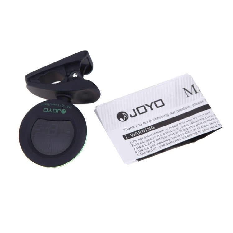 JOYO JMT-01 Clip-on Electric Guitar Tuner & Metronome Built-in Mic Color Screen for Guitar Violin Ukulele(Black) by JOYO