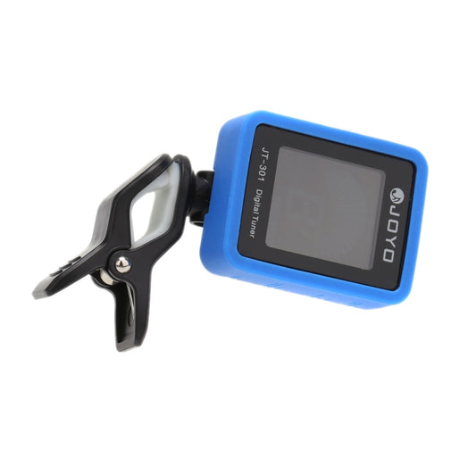 JOYO JT-301 Clip-on Electric Digital Tuner Universal Portable with Silica Gel Cover for Guitar Chromatic Bass Ukulele Violin (Blue) by JOYO