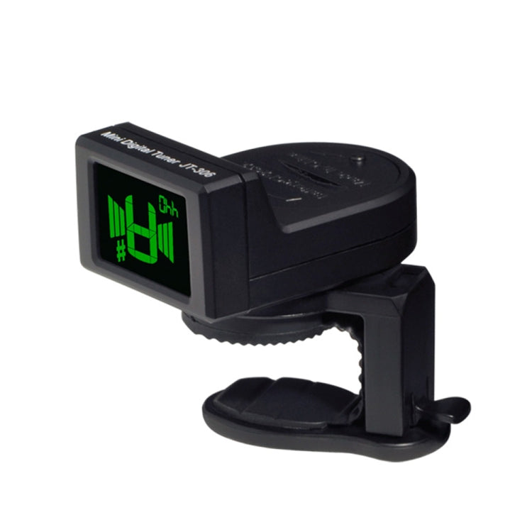 JOYO JT-306 Mini Digital LCD Clip-on Tuner for Acoustic Electric Guitar Bass Violin Ukulele (Black) - String Instrument Accessories by JOYO | Online Shopping UK | buy2fix