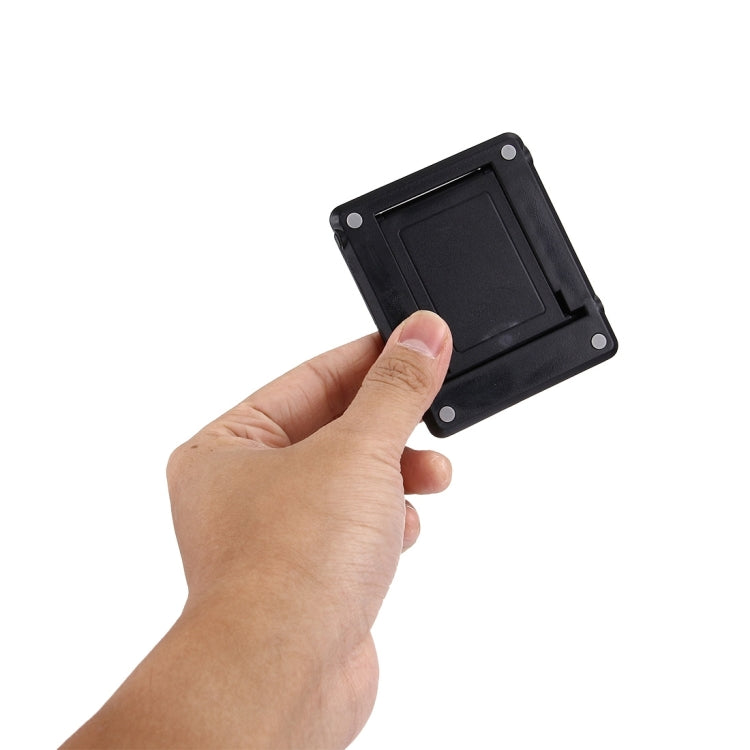 Universal Foldable Mini Phone Holder Stand, Size: 8.3 x 7.1 x 0.7 cm, For iPhone, Samsung, Huawei, Xiaomi, HTC and Other Smartphone, Tablets(Black) by buy2fix