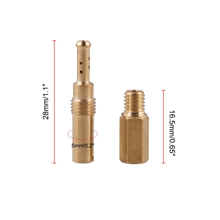 MB-FP002 20 PCS Motorcycle Modified Universal Carburetor Injector Set by buy2fix