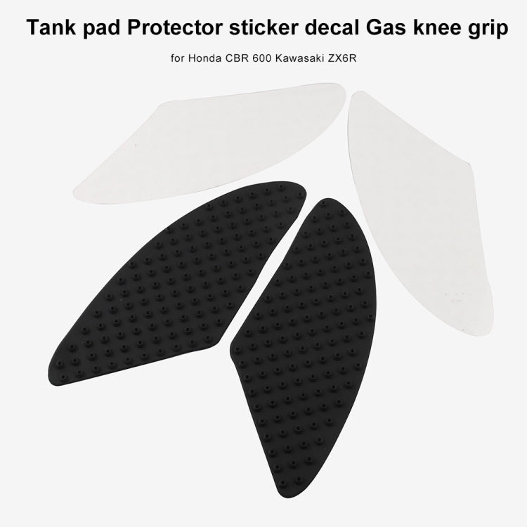 MB-OC024 Motorcycle Modification Accessories Pasteable Tank Anti-slip Side Insulation Protection Pad for Yamaha / Kawasaki / Honda by buy2fix