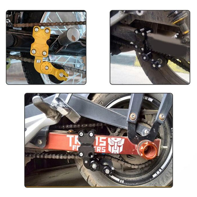 HC154 Motorcycle Modified Accessories Universal Aluminum Alloy Chain Adjuster(Silver) by buy2fix