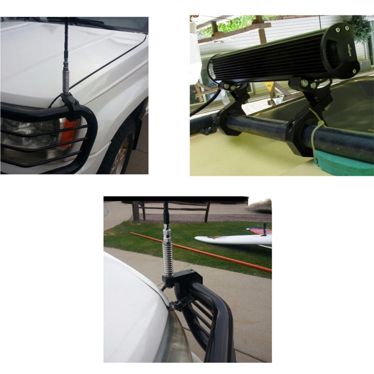 MB-EA076-1 Motorcycle Modification Accessories 20-30mm Universal Guardrail Spotlight Fixed Clip Bracket by buy2fix