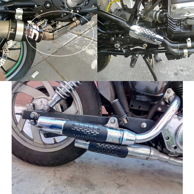 MB-EX014-S Motorcycle Modification Accessories Iron 75mm Exhaust Pipe Heat Shield for Kawasaki by buy2fix