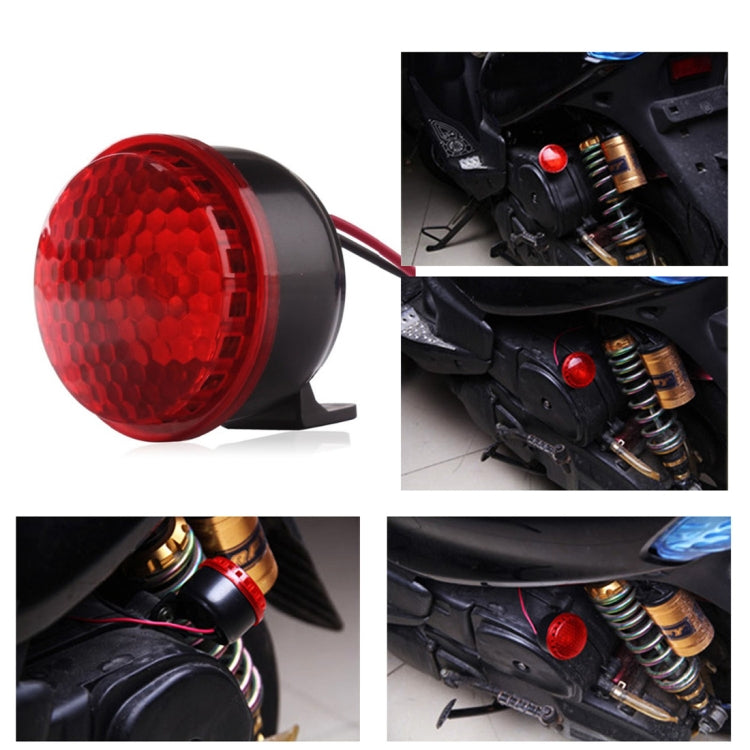 Motorcycle Brakes Horn with Red LED Light 12V 6 Tones + LED Lamp by buy2fix
