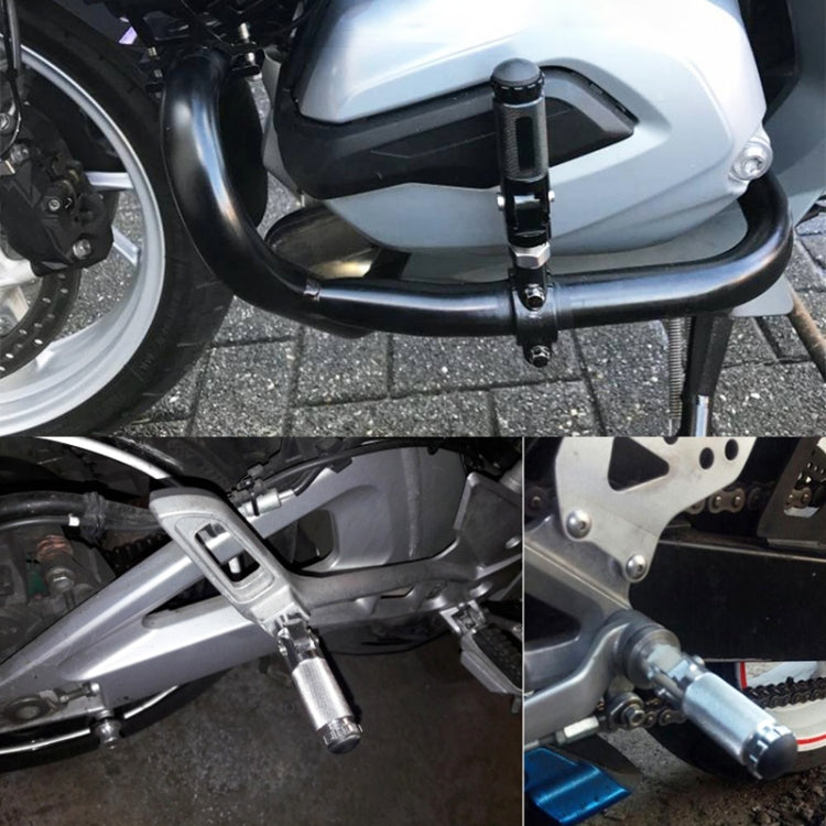 Speedpark 1 Pair Universal Folding Footrests Footpegs Foot Rests Pegs Rear Pedals Set 8mm Install Bolts (Black) by Speedpark