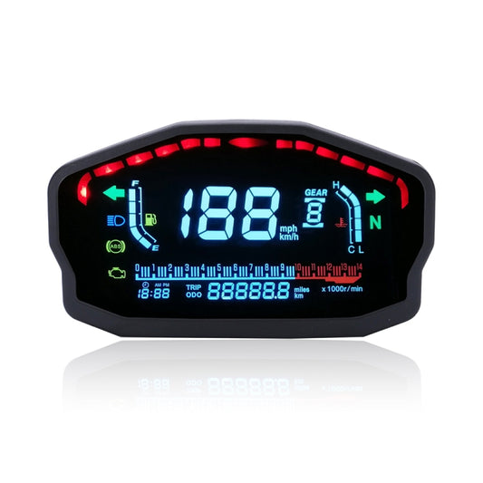 Speedpark Universal Motorcycle Modified LCD Speedometer Digital Backlight Odometer by Speedpark