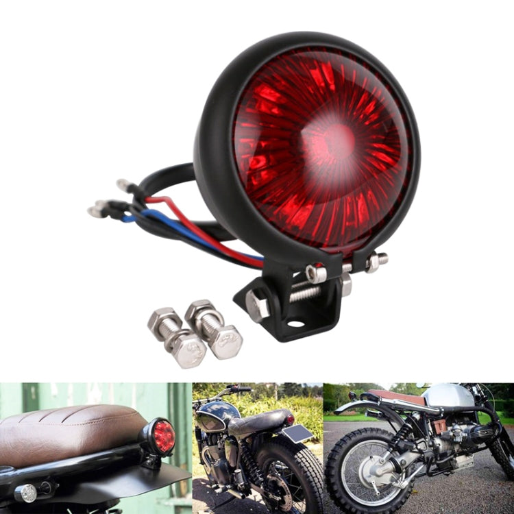 Speedpark 12V Motorcycle Modified Tail Light Brake Light for Harley(Black) by Speedpark
