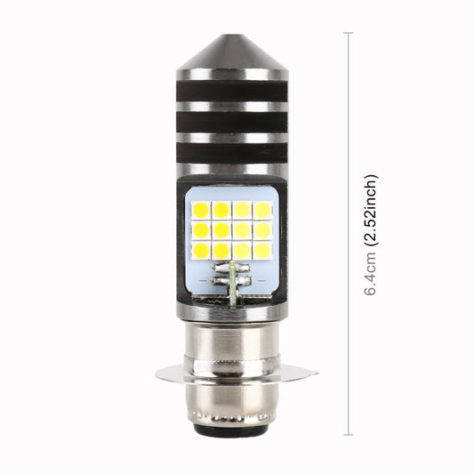 PX15D DC12V / 7.4W Motorcycle LED Headlight with 24LEDs SMD-3030 Lamp Beads (Yellow + White) by buy2fix