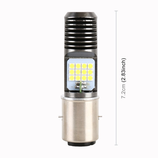 BA20D DC12V / 7.4W Motorcycle LED Headlight with 24LEDs SMD-3030 Lamp Beads (White Light) by buy2fix