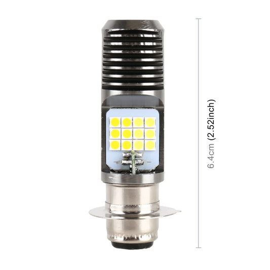 PX15D DC12V / 7.4W Motorcycle LED Headlight with 24LEDs SMD-3030 Lamp Beads (Yellow + White) by buy2fix