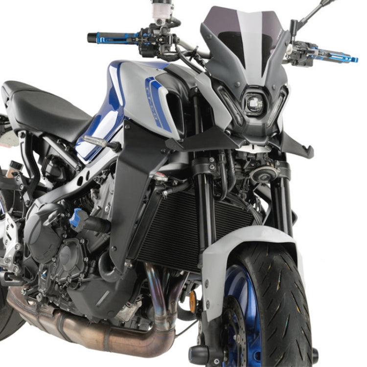 For Yamaha MT-09 2021-2023 Motorcycle Sport Downforce Naked Forntal Spoilers Aerodynamic Wing Deflector (Black) by buy2fix