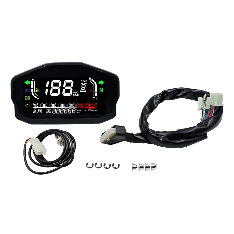 CS-1089A1 Motorcycle Modified Multi-function LCD Color Screen Odometer Tachometer by buy2fix