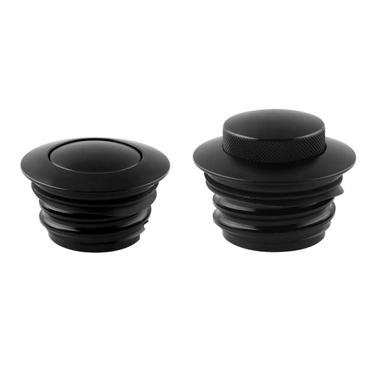 Motorcycle Flush Pop-up Gas Cap with O-ring for Harley Davidson (Black) by buy2fix