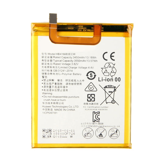 3450mAh Li-Polymer Battery HB416683ECW for Huawei Nexus 6 / H1511 / H151 by buy2fix