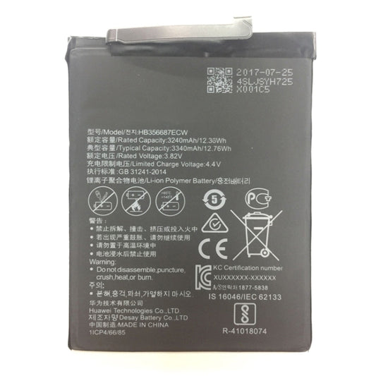 3240mAh Li-Polymer Battery HB356687ECW for Huawei nova 2 Plus / BAC-AL00 / Honor Play 7X by buy2fix