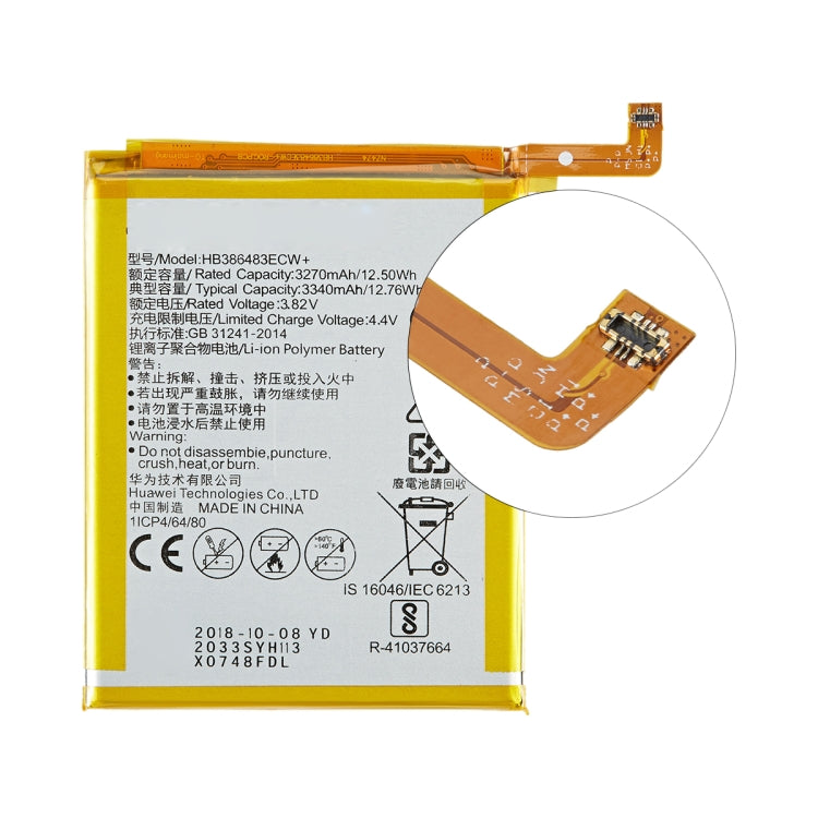 3340mAh HB386483ECW Li-Polymer Battery Replacement for Huawei G9 Plus / G8 / Honor 6X by buy2fix