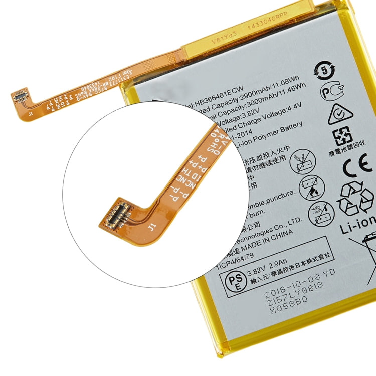 3000mAh Li-Polymer Battery Replacement for Huawei P20 Lite / P10 Lite / Nova 3e / Honor 9 Lite / Honor 9i by buy2fix