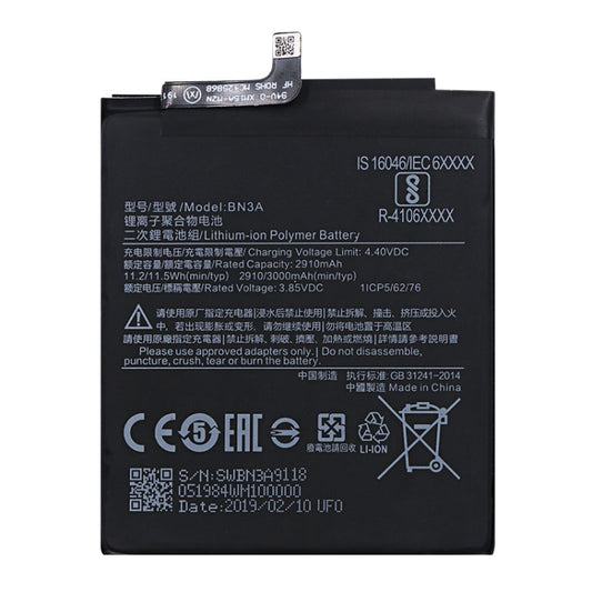 BN3A 2910mAh Li-Polymer Battery for Xiaomi Mi Play / Redmi Go by buy2fix