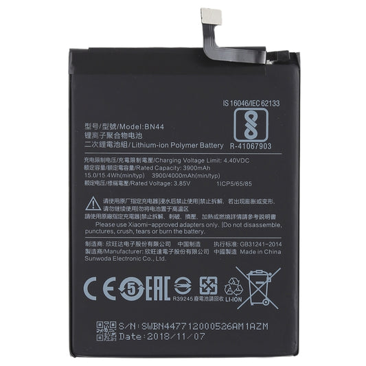 3900mAh BN44 for Xiaomi Redmi 5 Plus Li-Polymer Battery by buy2fix