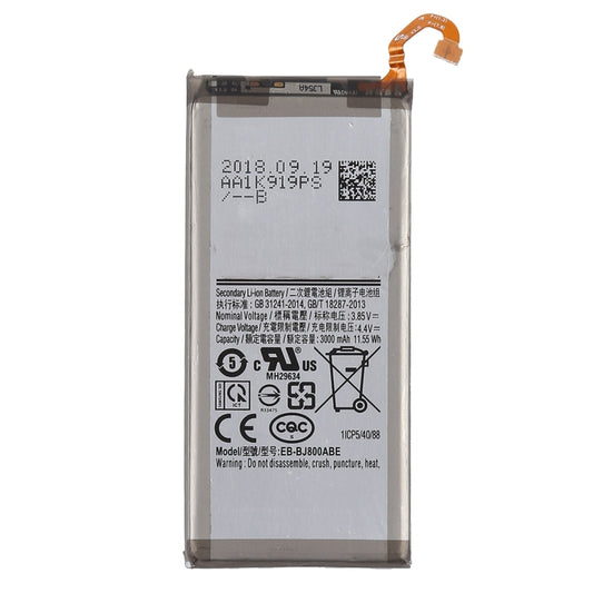 3000mAh Rechargeable Li-ion Battery EB-BJ800ABE for Galaxy J8 (2018) by buy2fix