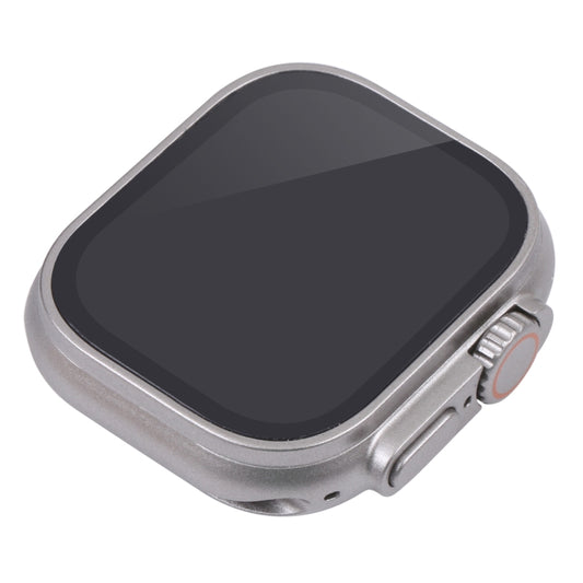 For Apple Watch Ultra 49mm Black Screen Non-Working Fake Dummy Display Model, For Photographing Watch-strap, No Watchband (Silver) by buy2fix