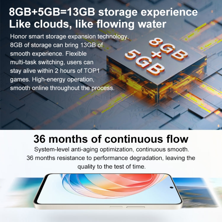 Honor X40i 5G DIO-AN00, 50MP Cameras, 8GB+128GB, China Version, Dual Back Cameras, Side Fingerprint Identification, 4000mAh Battery, 6.7 inch Magic UI 6.1 / Android 12 Dimensity 700 Octa Core up to 2.2GHz, Network: 5G, OTG, Not Support Google Play(Black) by HONOR