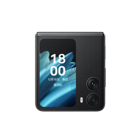 OPPO Find N2 Flip 8GB+256GB, 50MP Camera, Chinese Version, Dual Rear Cameras, Face ID & Side Fingerprint Identification, 6.8 inch + 3.26 inch Screen, ColorOS 13 Dimensity 9000+ Octa Core up to 3.2GHz, Support Google Play(Black) by OPPO