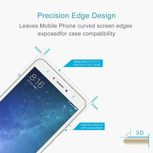 For Xiaomi Mi Max 2 0.3mm 9H Surface Hardness 2.5D Explosion-proof Non-full Screen Tempered Glass Screen Film by DIYLooks