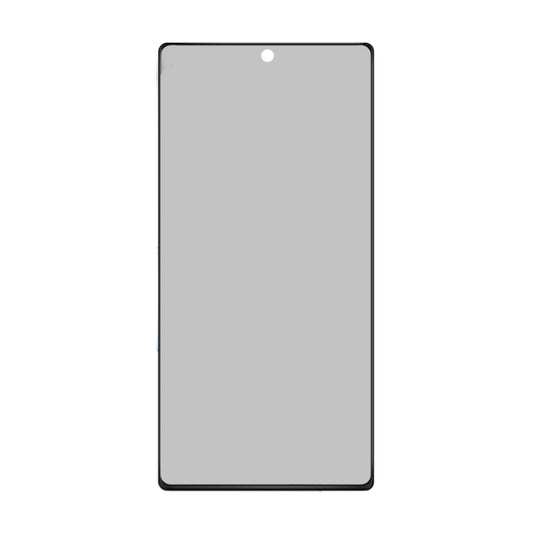 For Galaxy Note 10 0.3mm 9H Surface Hardness 3D Privacy Curved Edge Glue Curved Full Screen Tempered Glass Film, Fingerprint Unlock Is Not Supported (Black) by buy2fix
