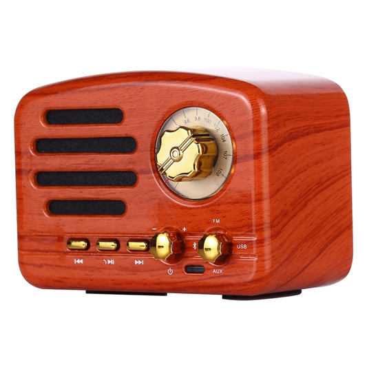 Angel MA-1500 Retro Bluetooth HiFi Radio Speaker with Colorful LED Light, Support USB & FM & 3.5mm Aux by buy2fix