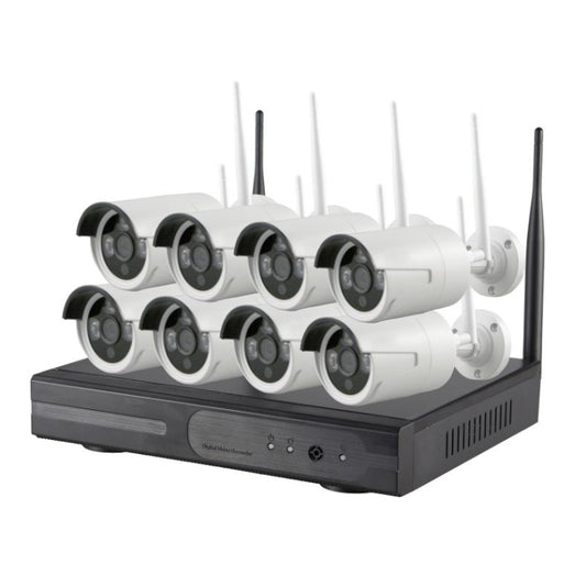 K9608W-PE2013W 8CH HD 960P 1.3 Mega Pixel 2.4GHz WiFi IP Bullet Camera + NVR Kit by buy2fix
