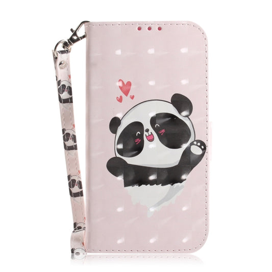 3D Colored Drawing Heart Panda Pattern Horizontal Flip Leather Case for Nokia 3.2, with Holder & Card Slots & Wallet by buy2fix