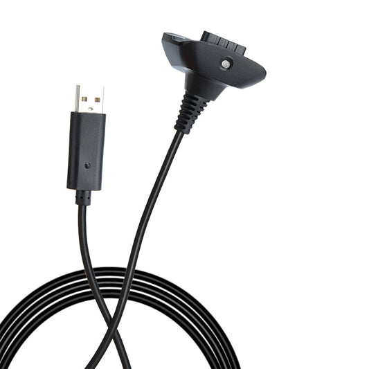 XBOX360 1.5m Wireless Controller Charging Cable with Magnetic for XBOX360(Black) by buy2fix