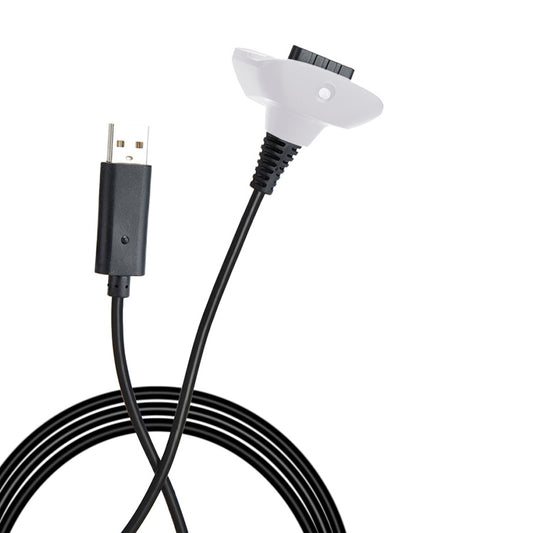 XBOX360 1.5m Wireless Controller Charging Cable with Magnetic for XBOX360(White) by buy2fix