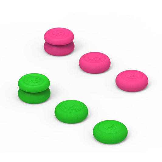 Left + Right Gamepad Rocker Cap Button Cover for NS Pro / PS4(Green+Red) by buy2fix