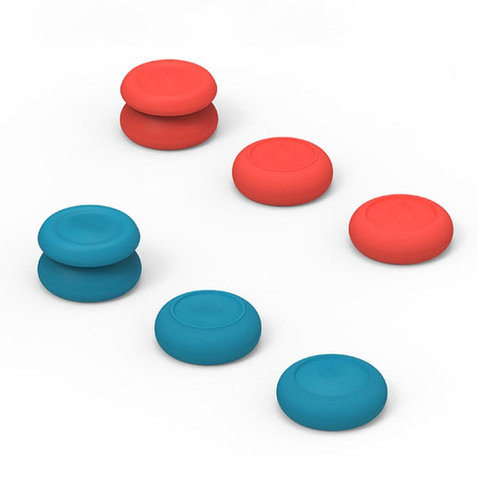 Left + Right Gamepad Rocker Cap Button Cover for Switch(Blue + Magenta) by buy2fix