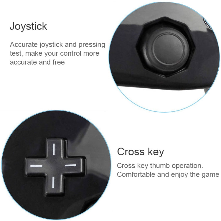 Classic Wired Game Controller Gaming Remote For Nintendo Wii(Black) by buy2fix