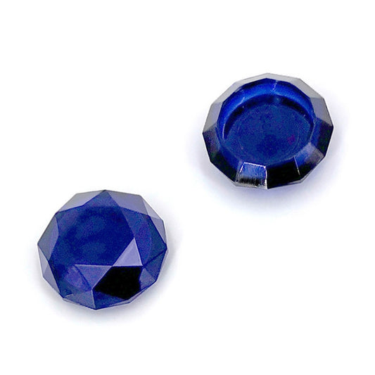 2 PCS Diamond Texture Games Grip Caps for PS5(Blue) by buy2fix