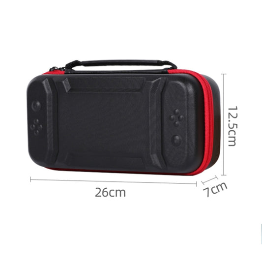 Portable EVA Storage Bag Protective Case Handbag with Holder Function for Nintendo Switch Console, Size: 26x12.5x7cm(Black Red) by buy2fix