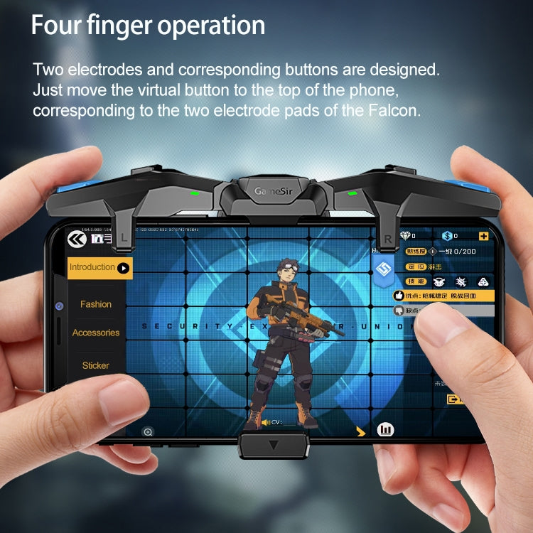GameSir F4 Foldable Eagle Wing Shaped Physical Direct Connect Capacitor Gamepad Compatible with IOS & Android System Devices by GameSir